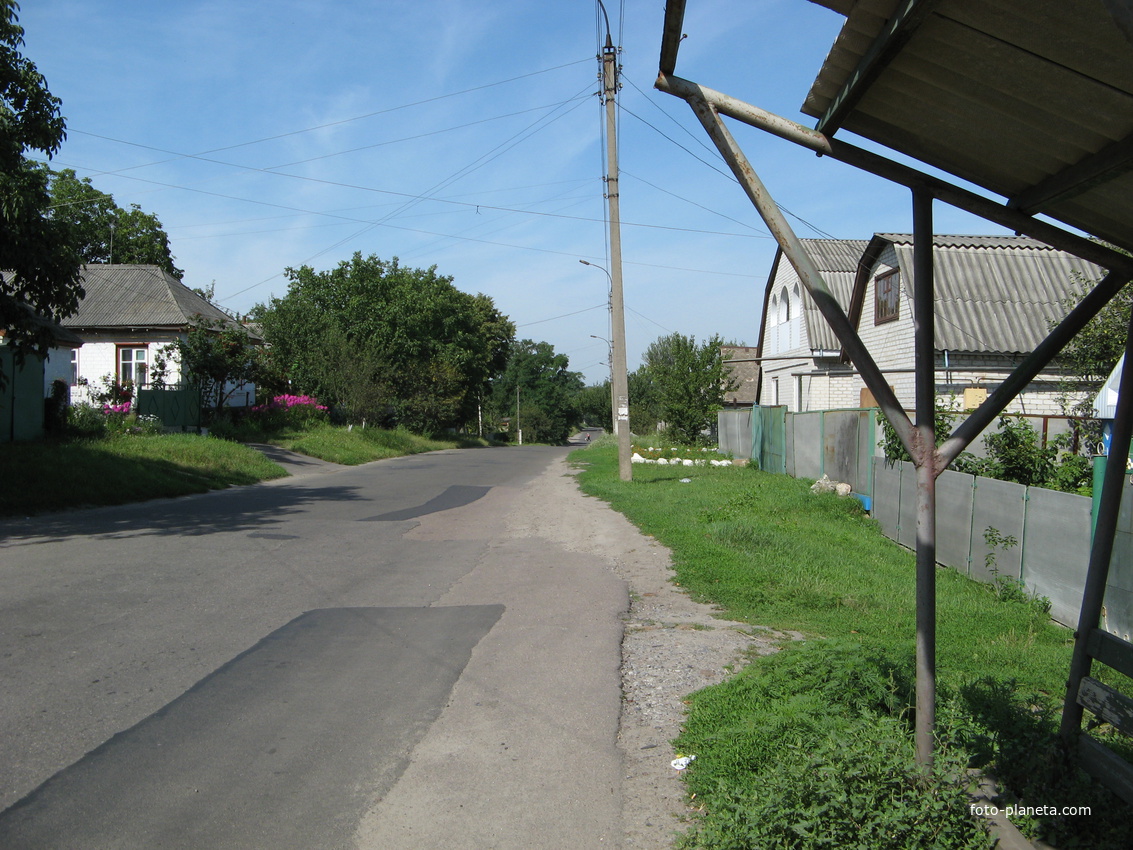 Улица Фёдорова, автобусная остановка.