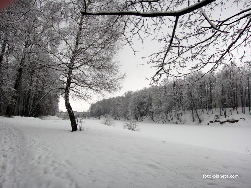 Пруд в старом Загорье