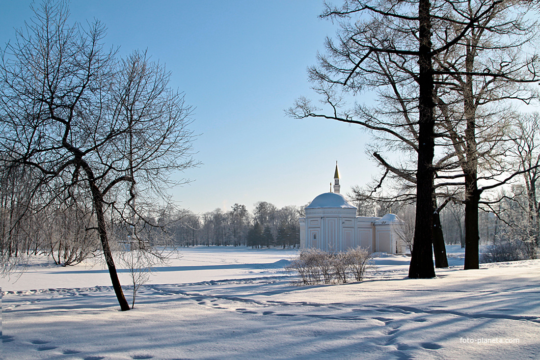 Екатерининский парк в москве зимой