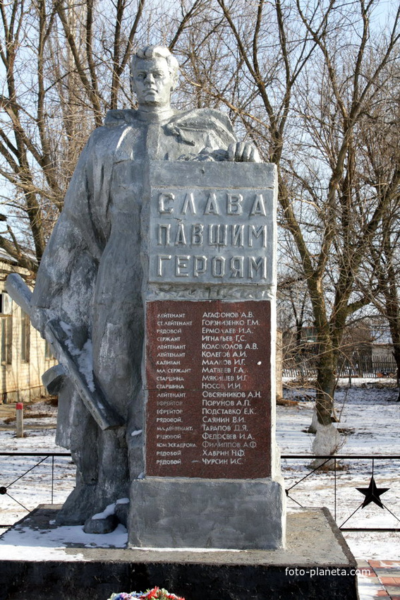 братская могила, погибших в дни Сталинградской битвы