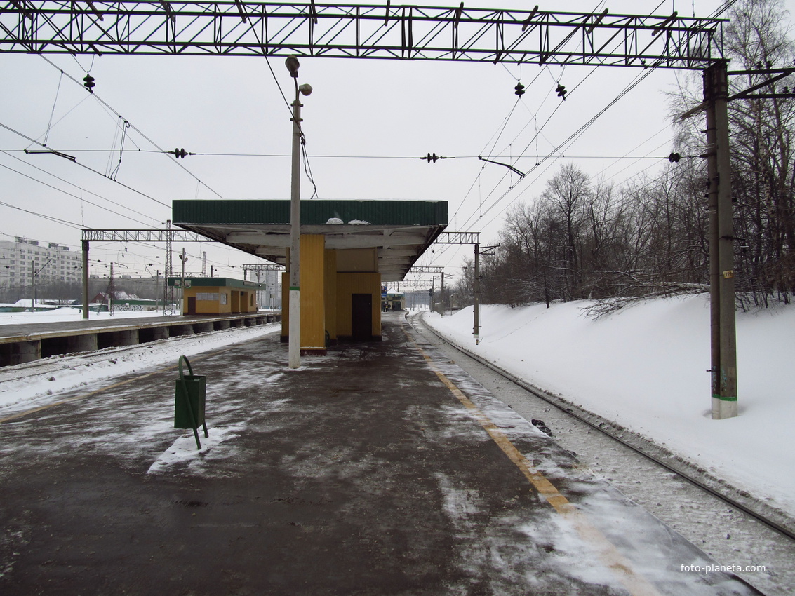 Станция Бирюлево-Пассажирская. Платформа от Москвы.