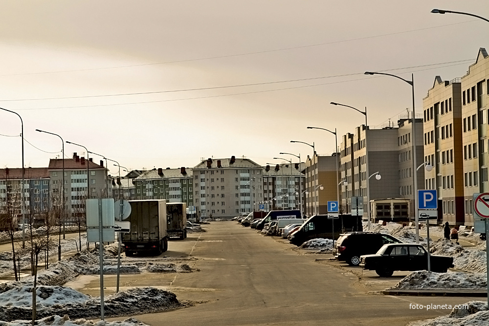 Славянка. Улица Ростовская в марте 2013 года.