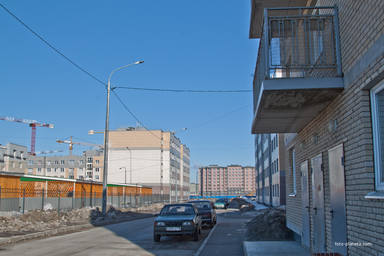 Славянка. Улица Колпинское шоссе.