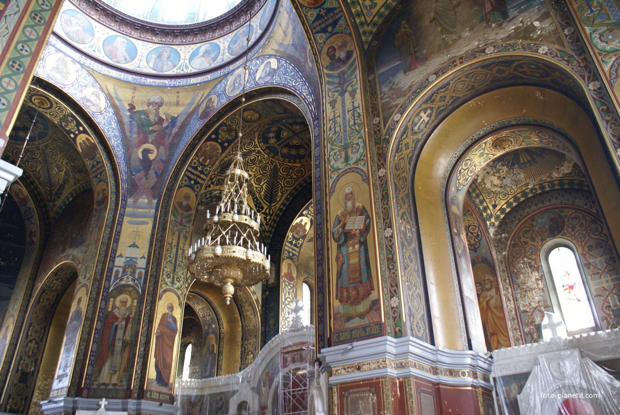 Интерьер Вознесенского собора (до ремонта)