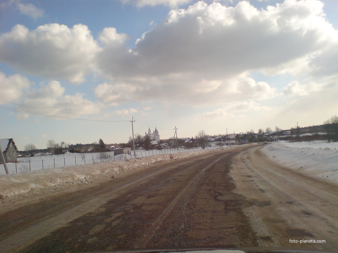 Дорога в с.Троицкая Слобода