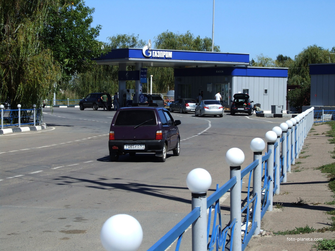 автрозаправка ГАЗПРОМа на Морской