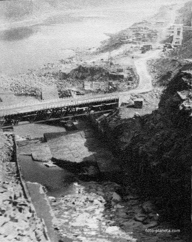 Вилюйская ГЭС 1967год.Водосбросной канал.