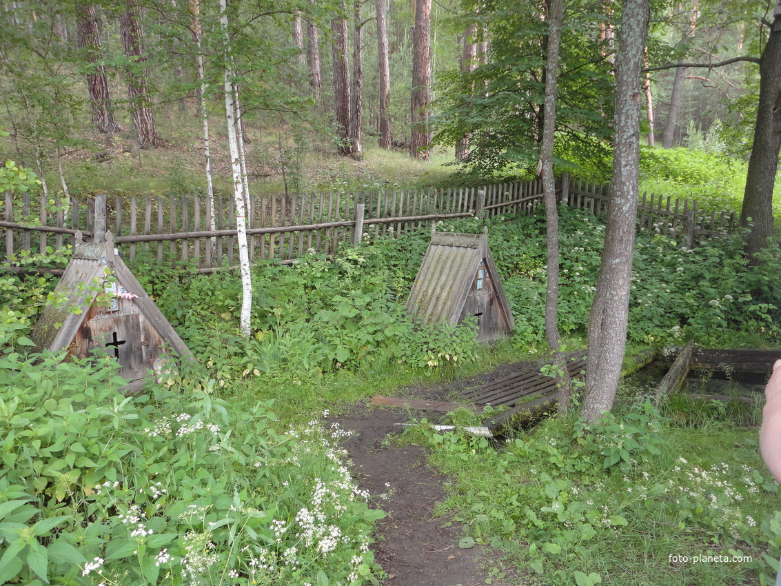 Святой источник и купель.