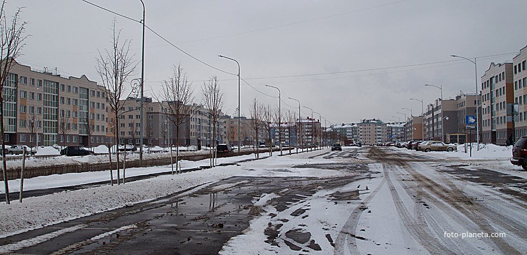 Славянка. Улица Ростовская в апреле 2013 года.
