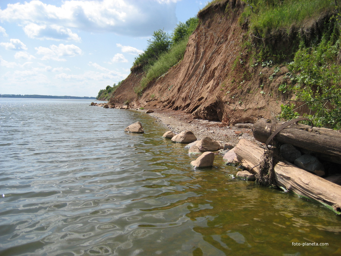 берег Горьковское водохранилище д. Хмелеватово