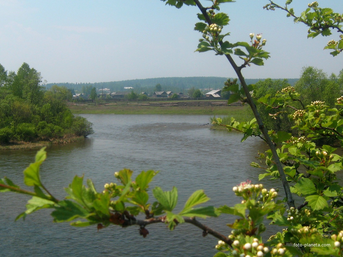 Вид на село с ул.Заречной