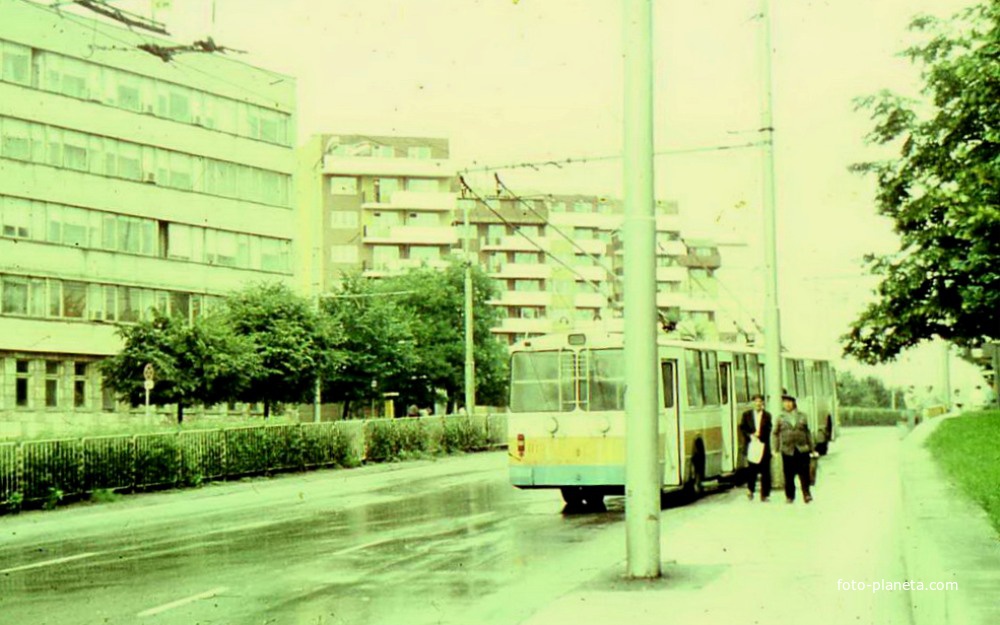 Советские троллейбусы в г. Толбухин (г. Добрич) 1989 г.