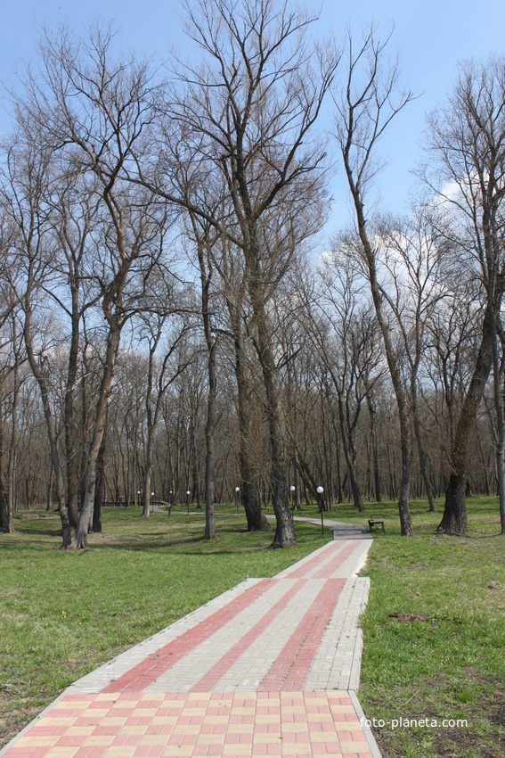 Валуйки. Зона отдыха возле Свято-Николаевского собора.