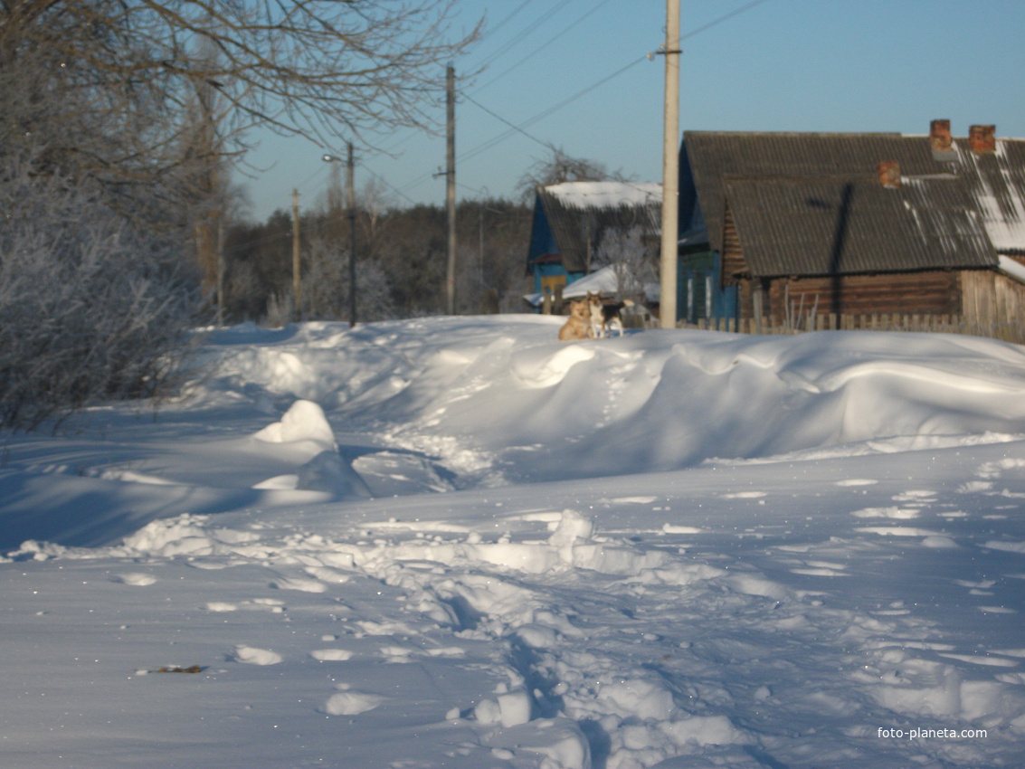 Улица Романа после снегопада 2013г.