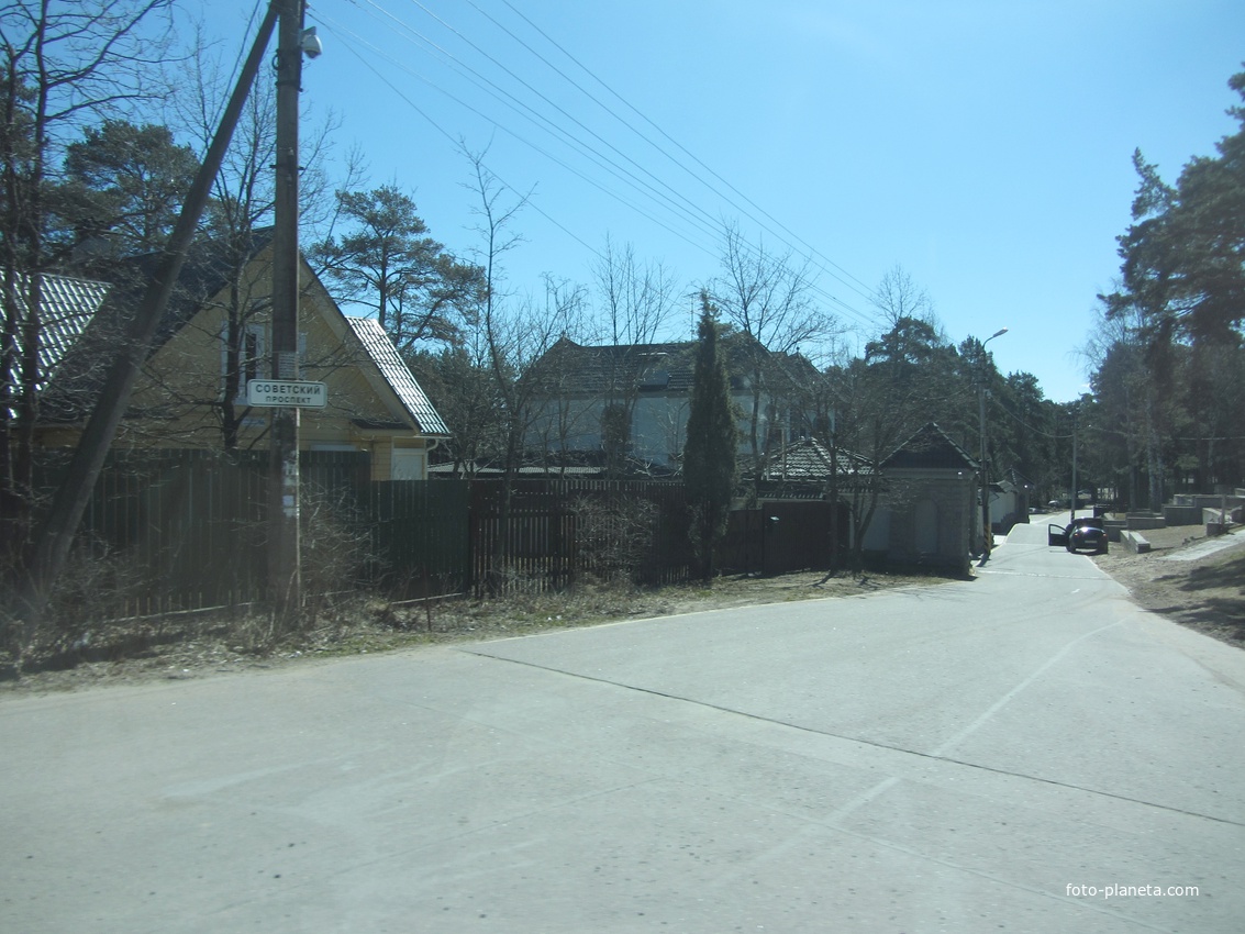 Тарховка. Советский проспект.
