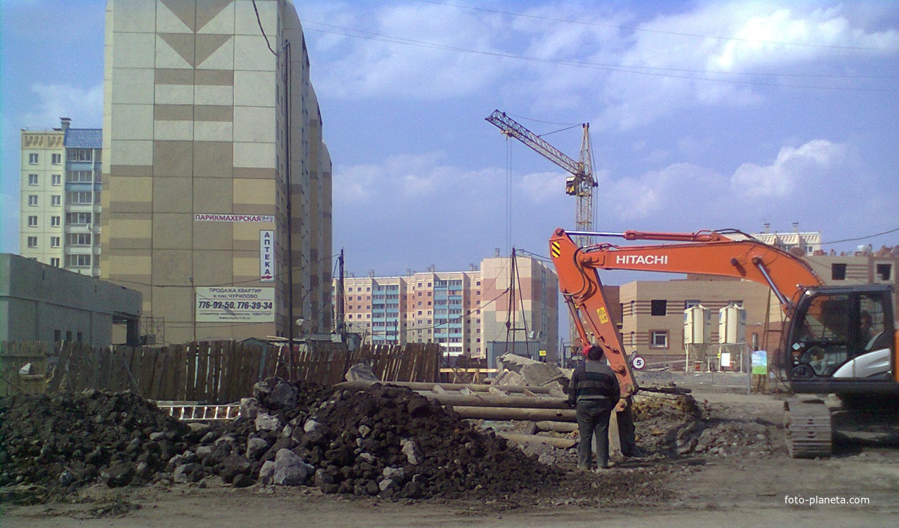 Строительство третьего детского сада, весна 2013.