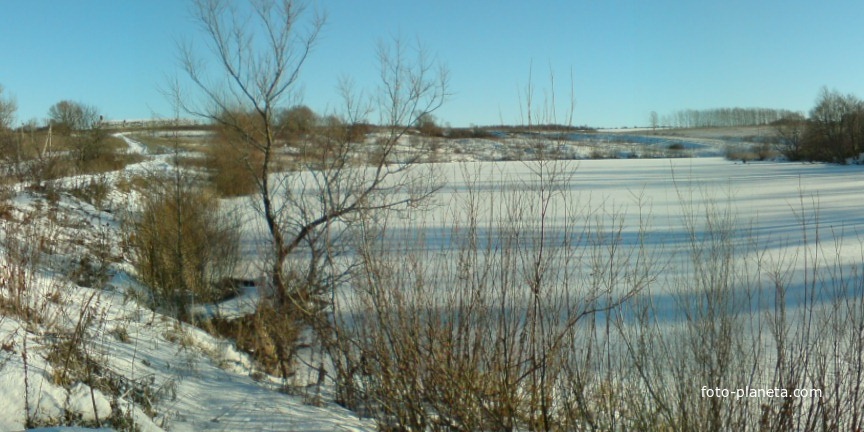 панорама с плотины д. Хвошня
