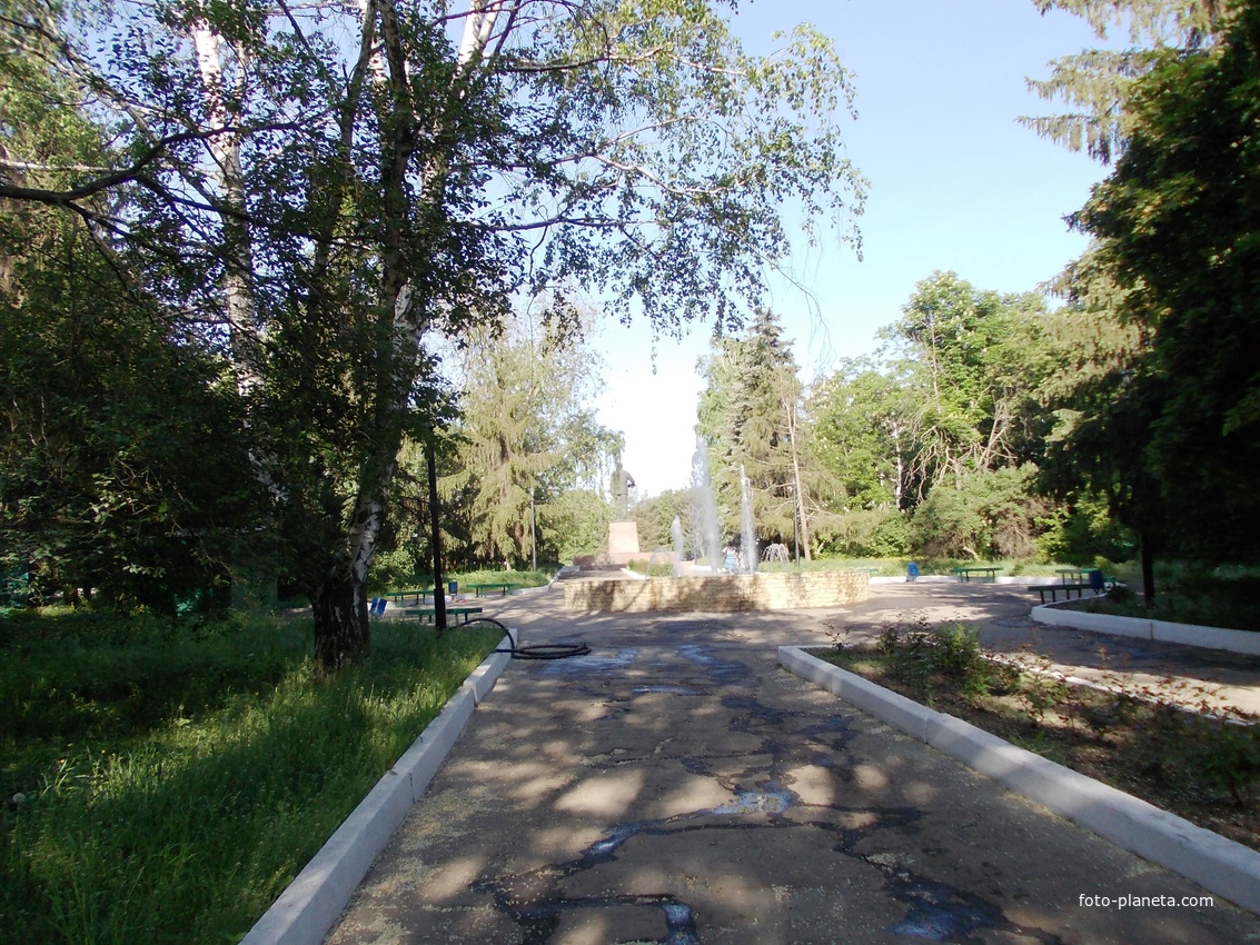 В центральном парке.