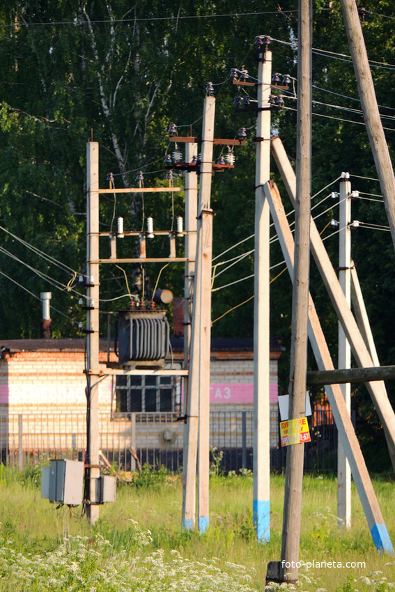 Электрофикация в Аксиньино