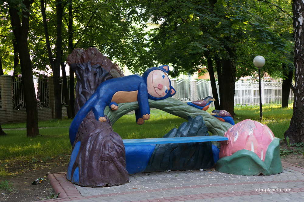 Скамейка Котик