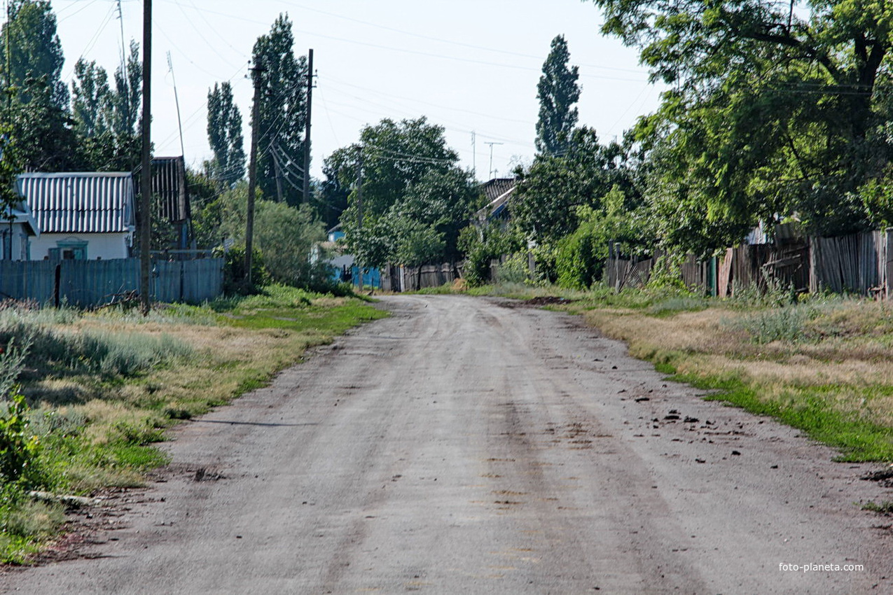 Цетральная улица хутора Бабовня