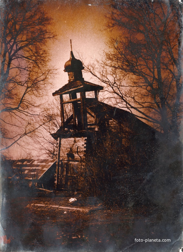 Старая церковь в д.Куцевичи. Фото примерно 1977г.