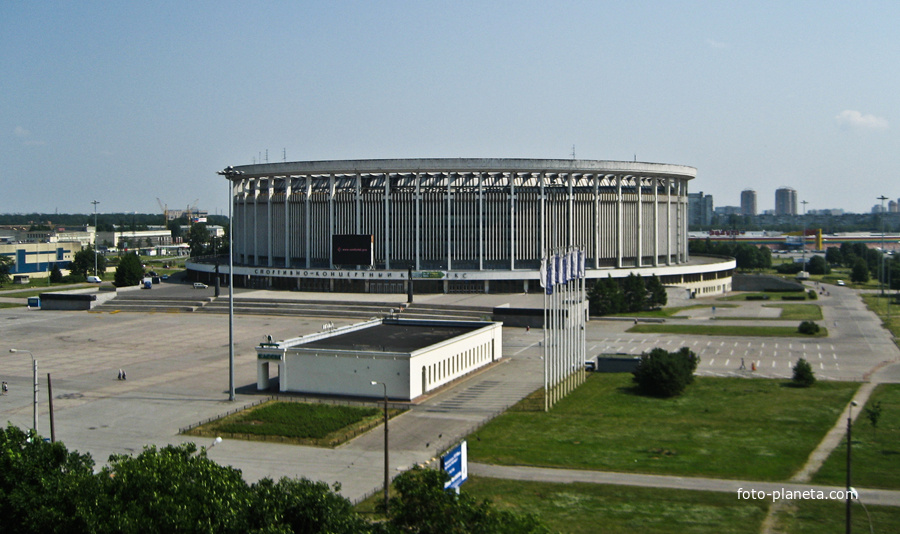 Спортивно-концертный комплекс. Вид сверху.