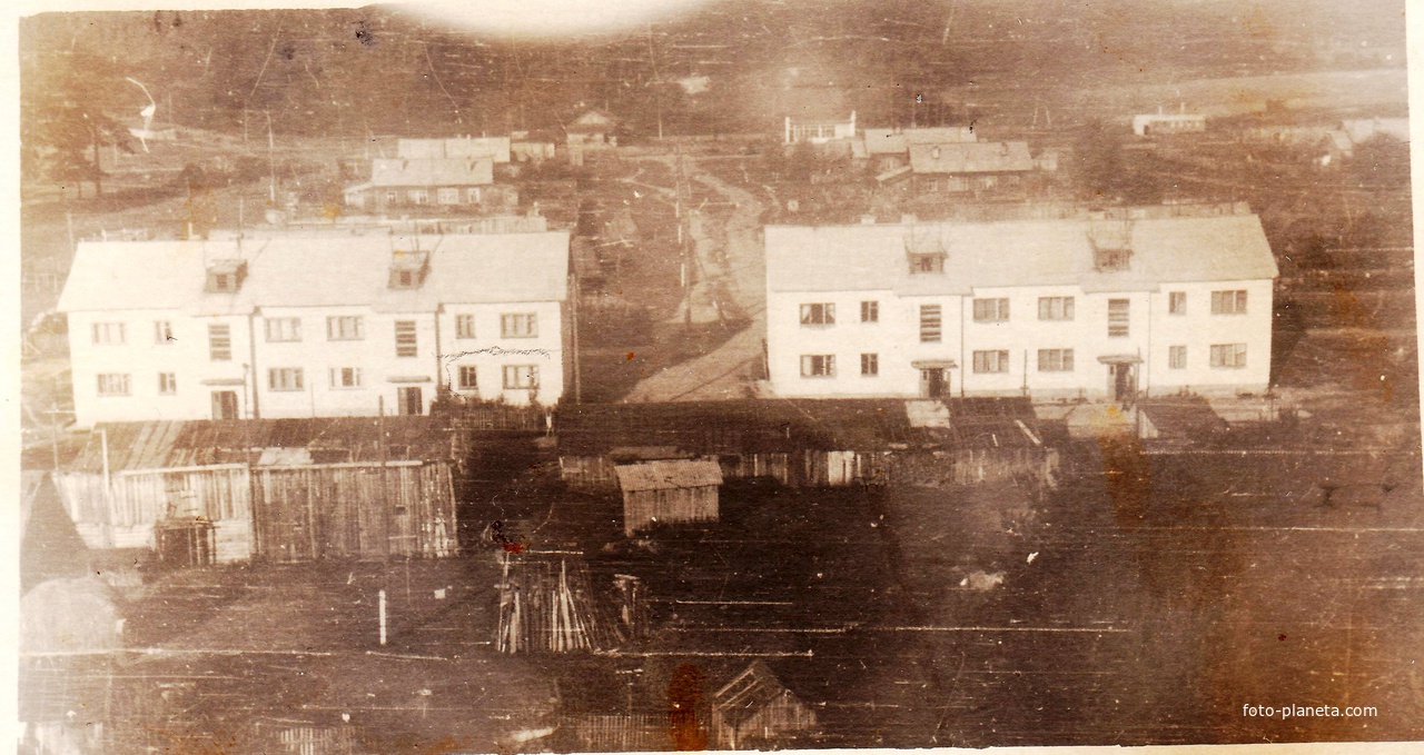 Сосновый Бор 1969 г. - вид с водонапорной башни