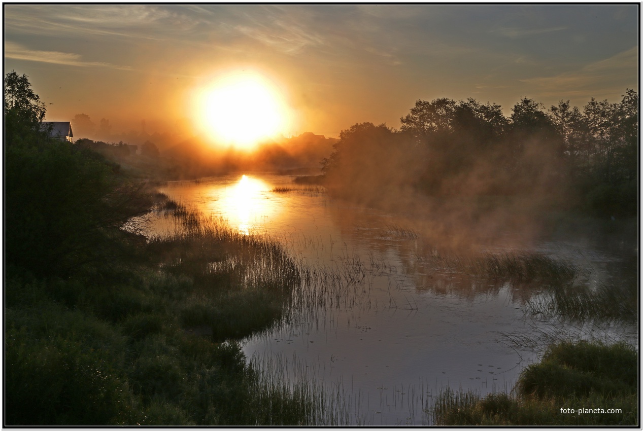 Рассвет на Цне в Альпаково