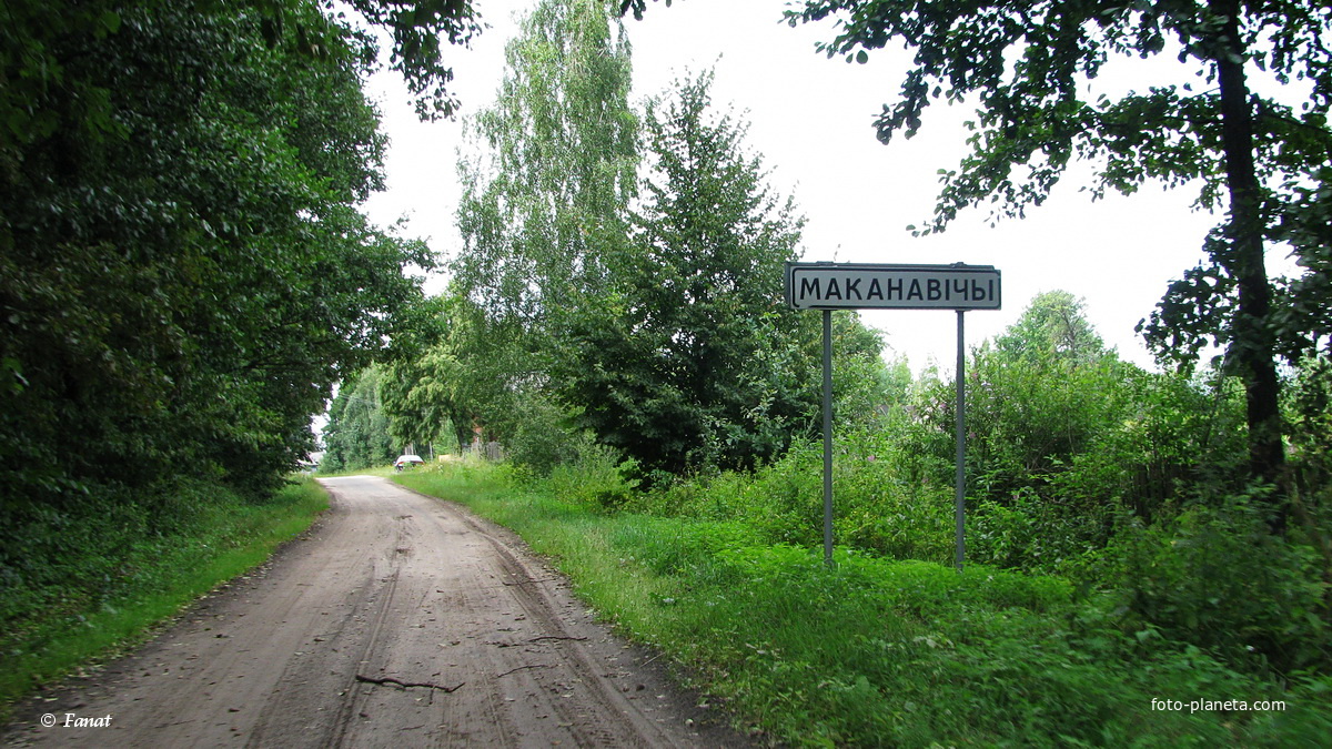 Знак при въезде в деревню со стороны д. Избынь