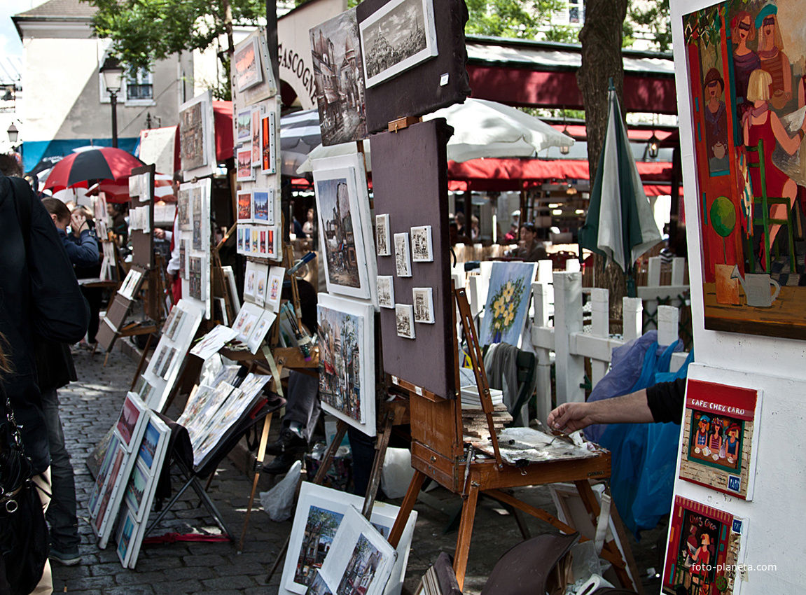 Рынок художников на Монмартре