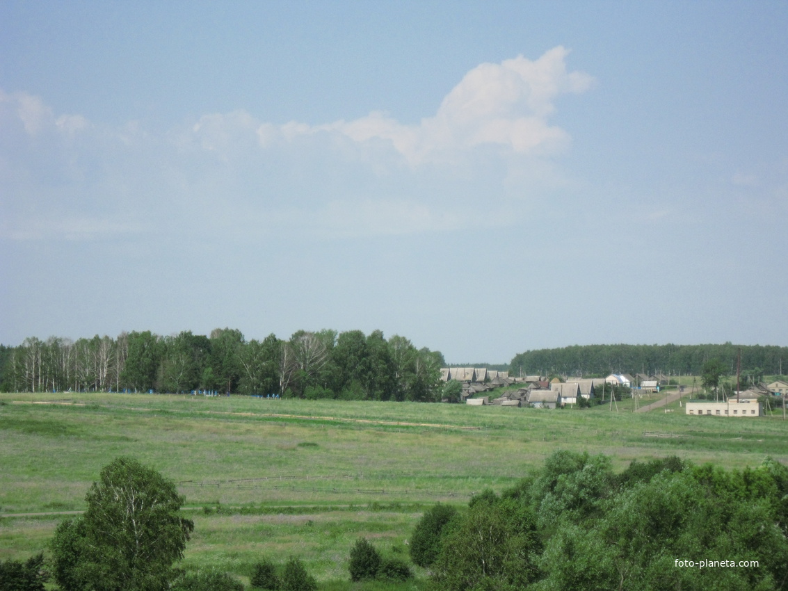 Вид на село с горы Колокольцова