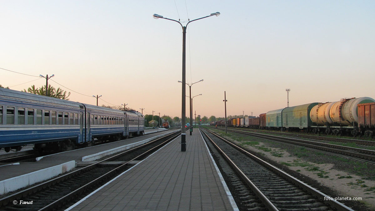 Вид с третьей платформы в сторону Барановичей