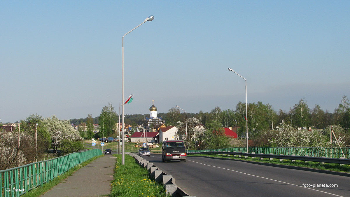 Вид с путепровода на район Бохоново