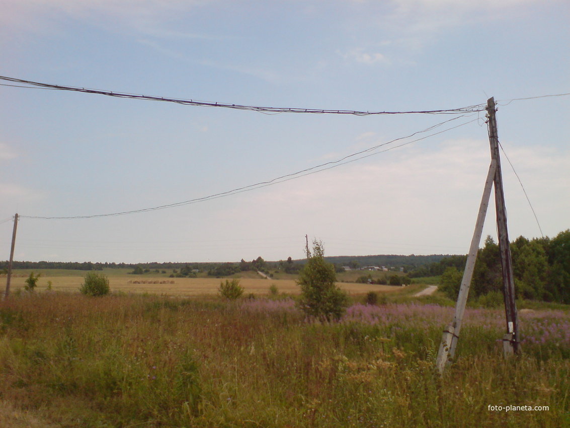 Вид на Ершники из села Фатьяново