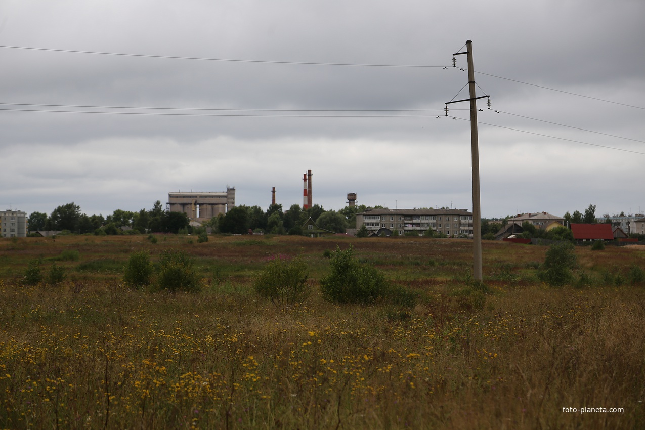 Вид на бывший стеклозавод от Альпакова.