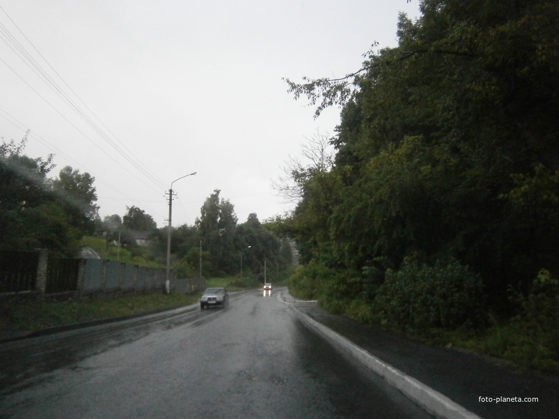 Кременецька дорога в літній дощ