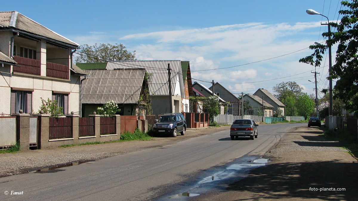 Улица в центре деревни