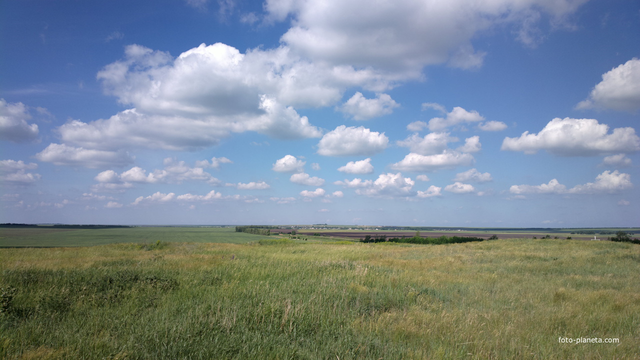 Вид на хутор со стороны бывшего х.Ивановский