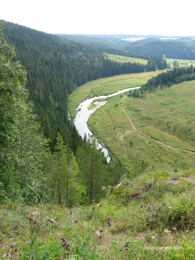 Вид на Иргину с Серого камня