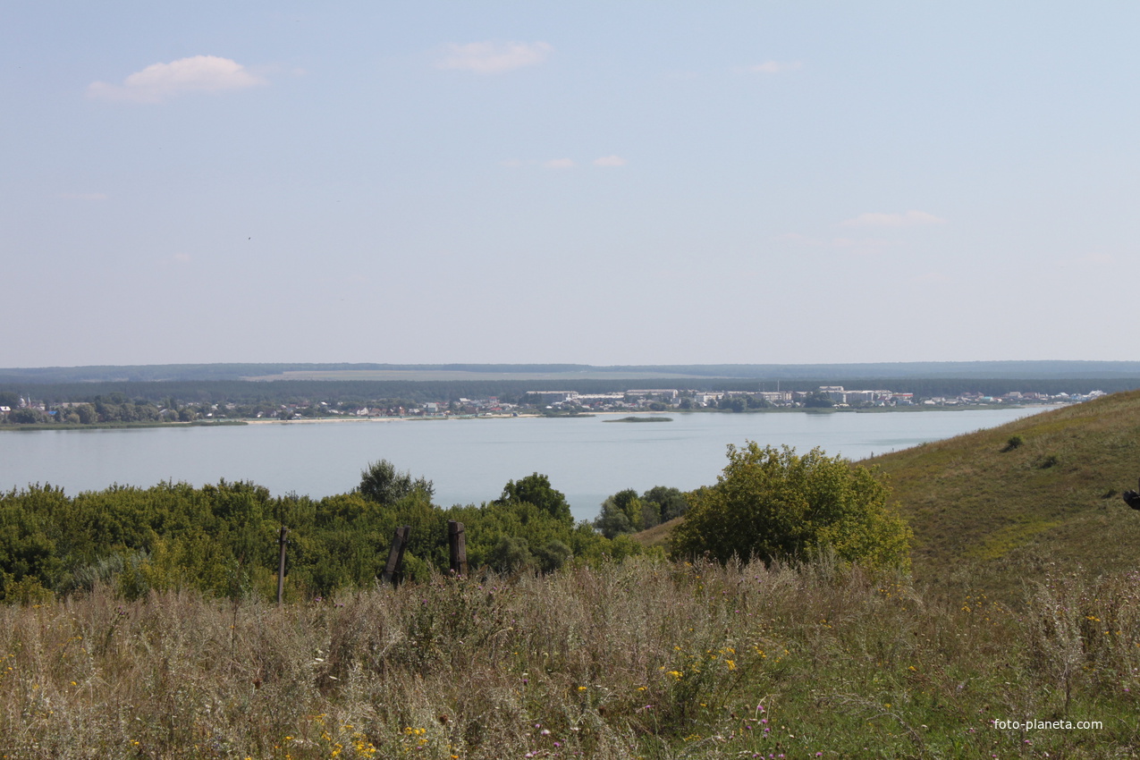 Пристень. Вид с хутора на другую часть Белгородского водохранилища.