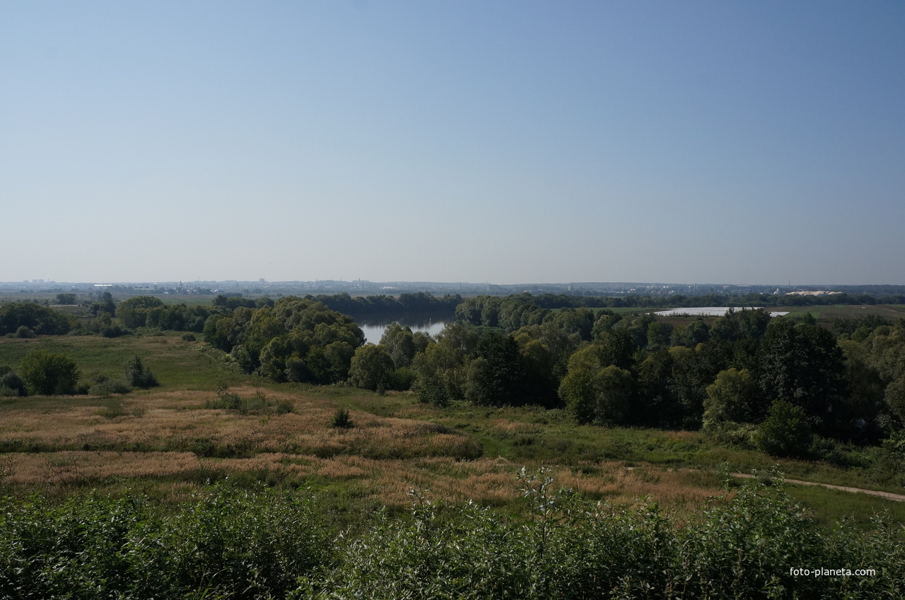Панорама Коломны, Москва река