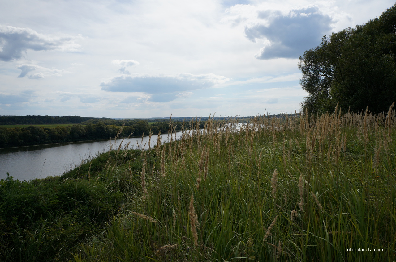 Берег Оки у источника в Коломне