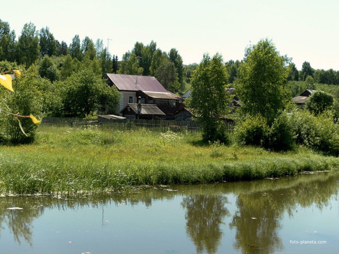 Деревня озеро село