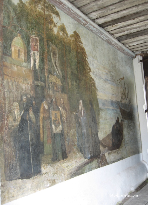 Коневский монастырь, настенное панно