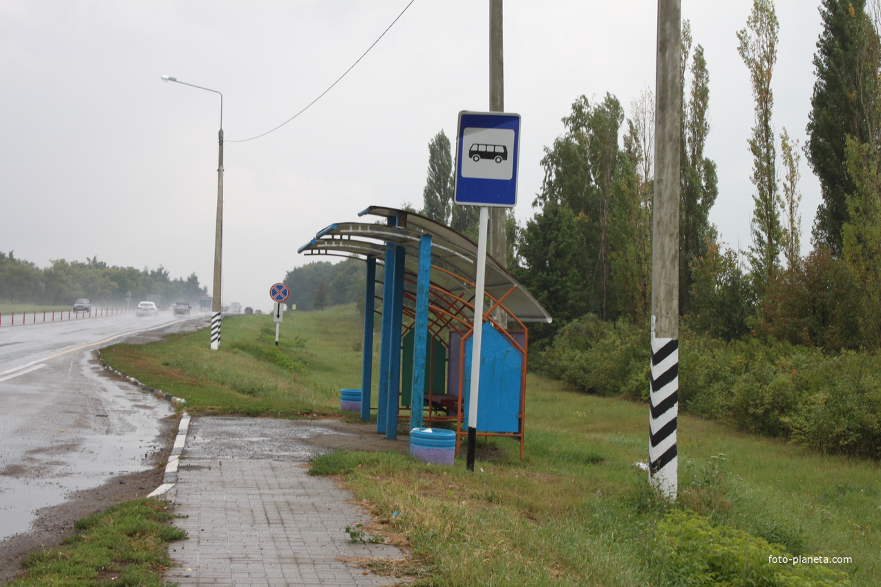 Гонки. Автобусная остановка.