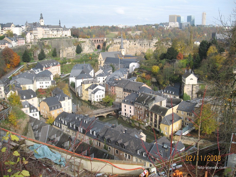 Люксембург, вид на старый город