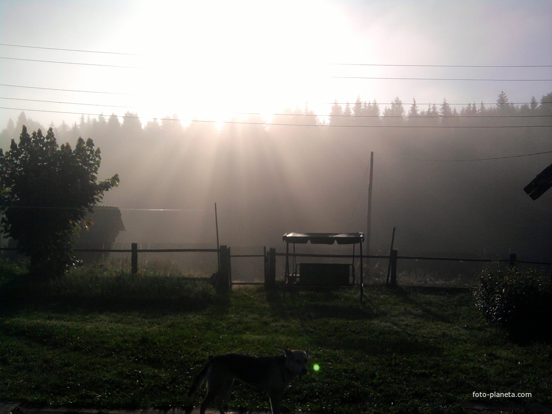 Тигвера.6 утра.рассвет