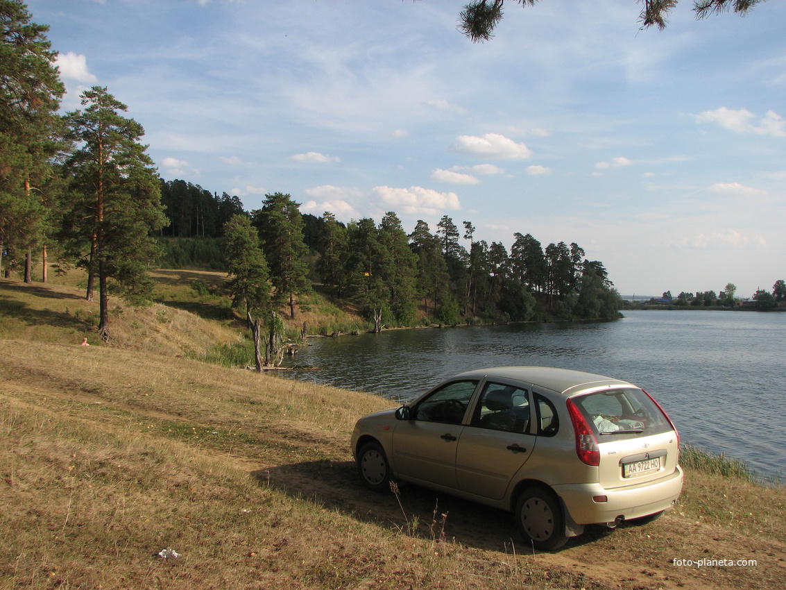 Вид на плотину Александровсого пруда