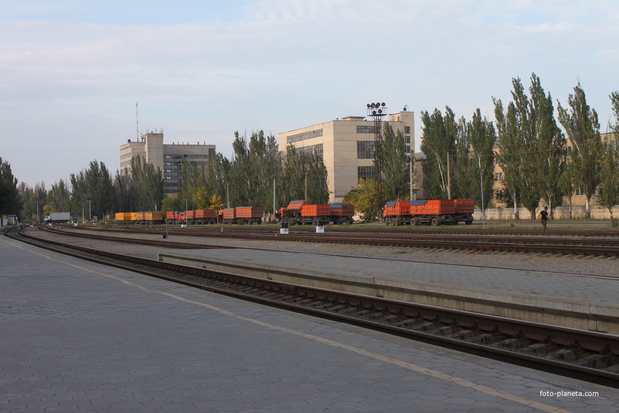 Бердянск. Железнодорожная станция.